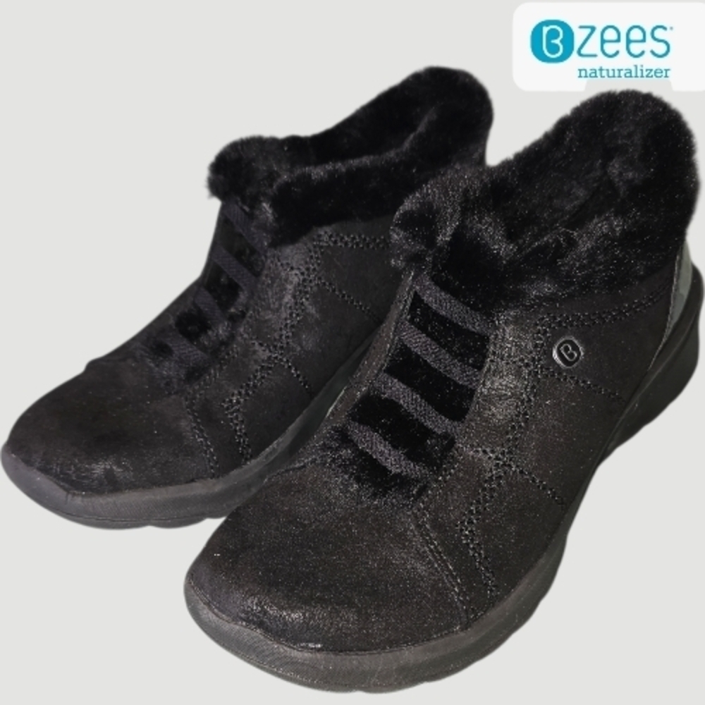 BZees For Lifestride Womens Golden Ankle Booties In Black Size 6